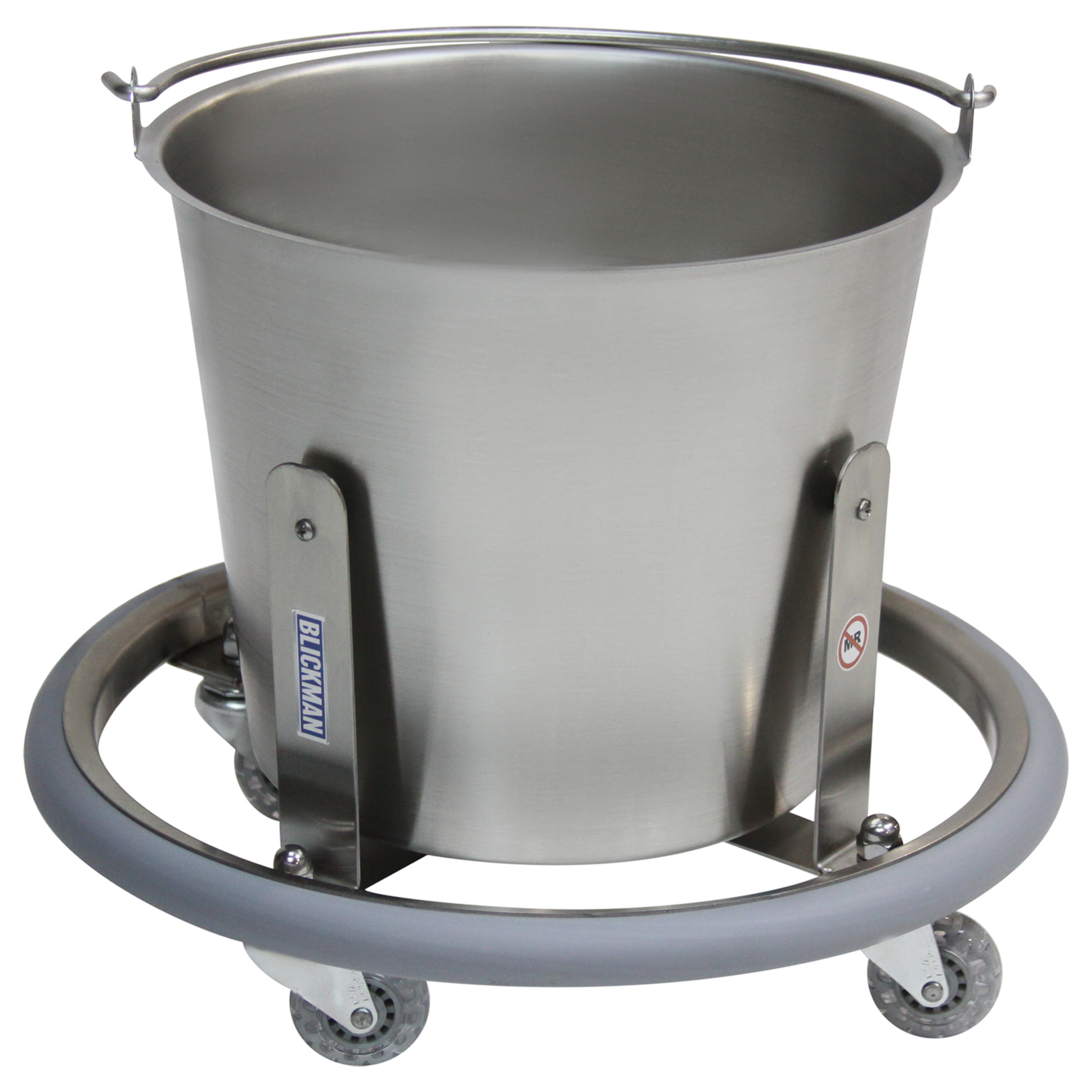 7766SS(-NP) Stainless Steel Lenox Medical Kickbucket with 13